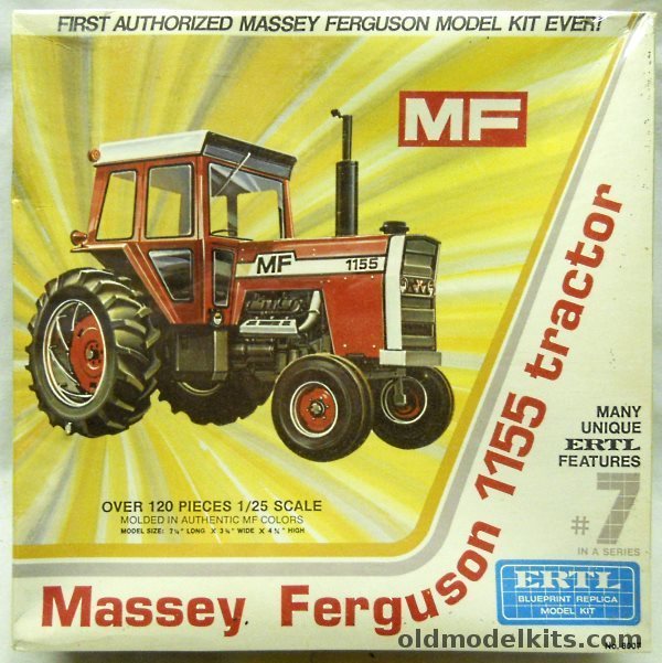 ERTL 1/25 Massey Ferguson 1155 Farm Tractor, 8007 plastic model kit